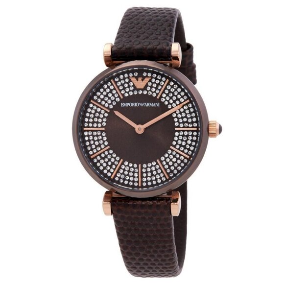 FX04728B NWT Emporio Armani Fashion Ladies Quartz Steel Authentic Watch - Picture 1 of 3